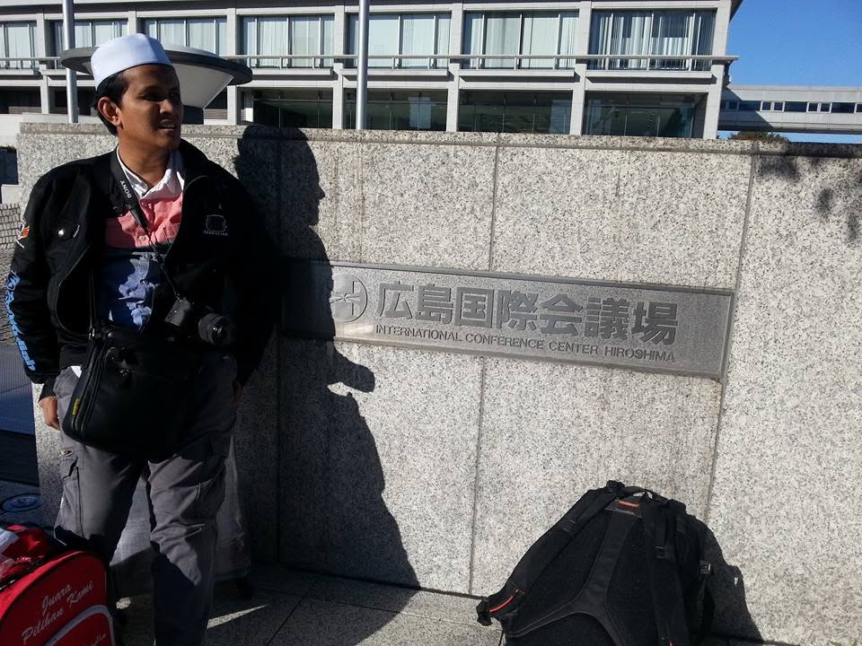 Pertama kali menjejakkan kaki ke Hiroshima.