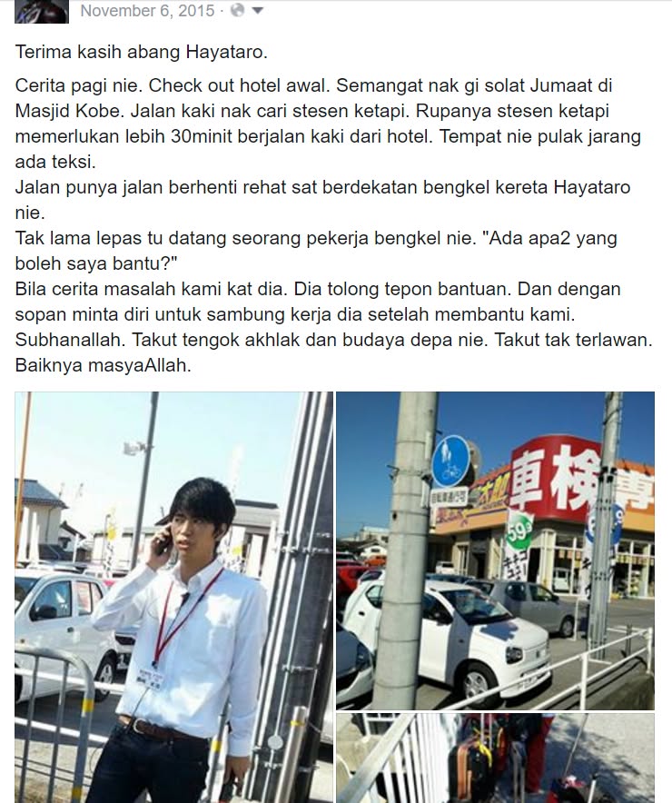 Dalam teksi — “kita kena mai lagi”